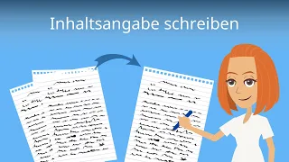 Inhaltsangabe schreiben | einfach erklärt