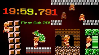 All Night Nippon Super Mario Bros. Warpless in 19:59.791 (without loads) *WR*