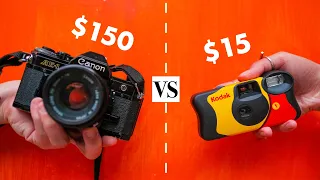 Can a 15$ disposable camera beat a film camera?