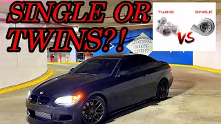 BMW 335I N54! DOCRACING SINGLE TURBO OR UPGRADED TWIN TURBOS PURES?!