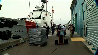 US Coast Guard offloads $220 million drug haul