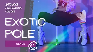 EXOTIC POLE - AFTER DARK - PT 1 Beg to Interm - static flow |90 MIN