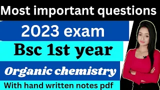 bsc 1st year organic chemistry most important questions for 2023 bsc exam, knowledge adda, bsc chemi