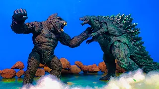 GODZILLA EARTH VS KING KONG STOP MOTION an epic battle