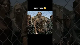 TWD now vs TWD then #shorts