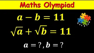 Olympiad Mathematics | Solve the system for a and b quickly | Math Olympiad Training | Puzzled