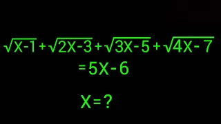 China | Can you solve this ? | Math Olympiad | X=?