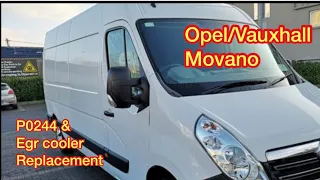 Opel/Vauxhall Movano, P0244 boost pressure fault. Egr cooler replacement