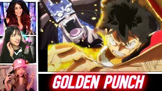 Luffy Punches Kaido | One Piece - Girls Reaction Mashup