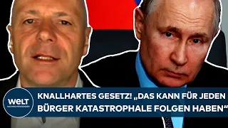 UKRAINE-KRIEG: Putin knallhart! Neues Gesetz! "Das kann für jeden Bürger katastrophale Folgen haben"