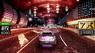 [7k Ultrawide] NFS Underground 2 | 2023 Ray Tracing Remaster (NO MIRROR ROADS) RTX 4090