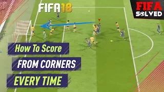 FIFA 18 Corner Tutorial [How To Score Easy Goals]