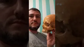 Человеческий Череп в желтом цвете от Skull Style