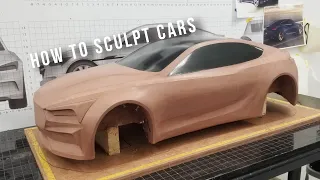 How to sculpt a clay car