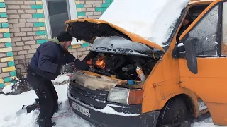 Заводим древний Ford Transit после долго простоя. Что то пошло не так!