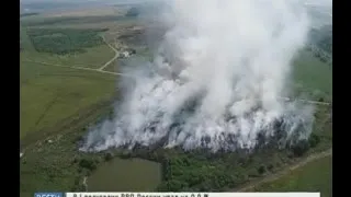 В Чебоксарском районе введён режим ЧС из-за пожара на свалке
