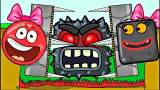 DANGEROUS TRAP for RED BALL! BOSS SQUARE ATTACKS !!! ANIMATION