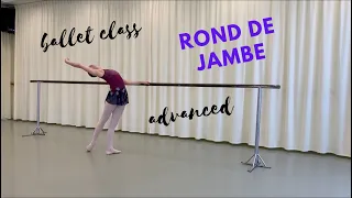 https://www.primaballetclass.com   Rond de Jambe - Bar - Advanced