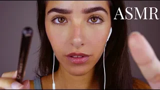 ASMR Tracing on Your Face + Inaudible/Unintelligible Whispering (lots of mouth sounds lol)