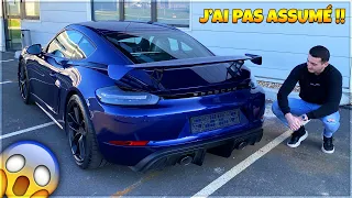 LA NOUVELLE 718 CAYMAN GT4 !! LA, c'est trop (J'AI EU PEUR !) 😰