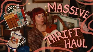 My BIGGEST Thrift Haul YET!! - Cottagecore, Whimsigoth OH MY!