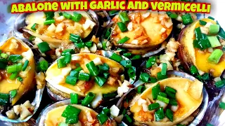 steamed abalone with garlic and vermicelli/ Fe HKvlog