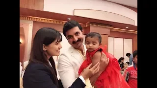 Deivamagal sathya and prakash with maha baby @ Deivamagal Awards 2018