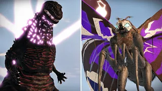 Titanus Mosura vs Shin Godzilla Epic Battle | Kaiju Universe 2K