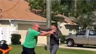 Road rage brawl caught on camera in Florida