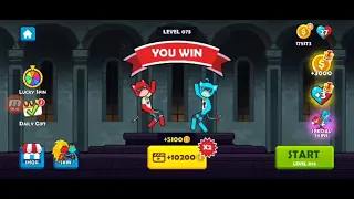 Red and Blue Stickman | Level 71-80 | walkthrough | Gameplay