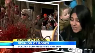Soldier Surprises Wife, Son With Reunion During the Parade