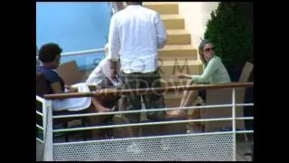 Justin Timberlake and Cameron Diaz on a boat in Paris