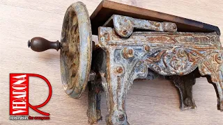 Rusty cast iron tobacco cutter Restoration