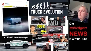Das Cybertruck Monster, BMW Wahn, 1 Mio. km im Tesla, Weihnachts-Spendenaktion (NEWS KW48/2019)