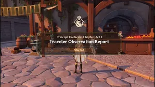 GENSHIN IMPACT Albedo Event Quest ACT I Traveler Observation Report PLAYTHROUGH