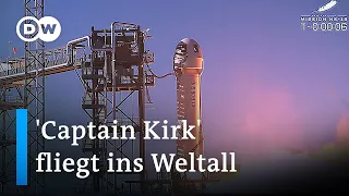 Blue Origin: Kurzausflug ins All für "Captain Kirk" | DW Nachrichten