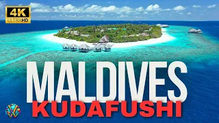 KUDAFUSHI Resort  Maldives DRONE Vlog 4k - Raa Atoll