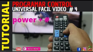 Como Programar Control Universal Sin Codigos Video # 4 CONFIGURAR CONTROL SIN LISTADO DE CODIGOS