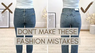 7 Fashion Mistakes Women Make