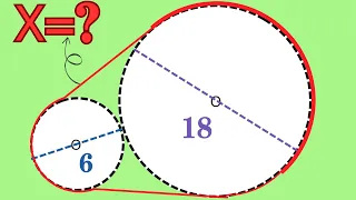A Nice Geometry Problem | Exploring the Length of String Wrapped Around 2 Circles |USA Math Olympiad