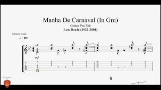 Manha De Carnaval (In Gm) by Luis Bonfa - Guitar Pro Tab