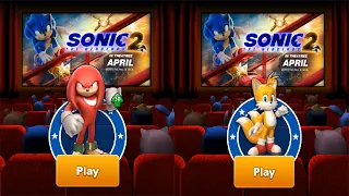 Movie Knuckles & Movie Tails Unlocked in Sonic Dash - All 52 Characters Unlocked Android Gameplay