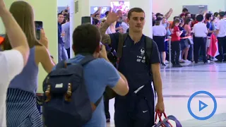 France's World Cup-winning team leave Russia