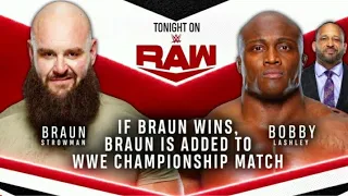 Braun Strowman vs Bobby Lashley - WWE Raw 22/02/21 Español latino