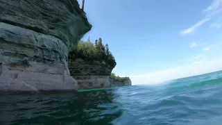 Trevor Macklem Cliff Jumping at Pictured Rocks National Lakeshore