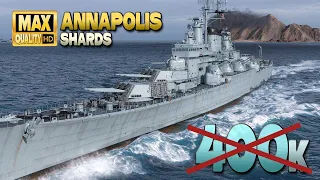 Cruiser Annapolis: Huge game on map Shards - World of Warships