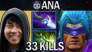 OG.ANA SMURF ANTI-MAGE WITH 33 KILLS & DIFFUSAL - DOTA 2 7.31 GAMEPLAY