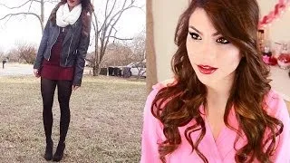 Get Ready With Me: Valentines Day! ♥ {Full Makeup, Hair & Outfit}