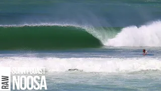 Getting Tubed in a Fast and Hollow First Point, Noosa