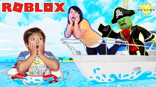 Ryan’s Crazy Cruise Story in Roblox! Let’s Play Roblox with Ryan’s Mommy